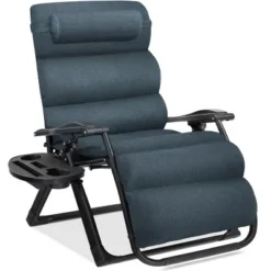 Best Choice Products Oversized Zero Gravity Chair, Folding Recliner W/ Removable Cushion, Side Tray -Best Choice Products GUEST 705dddf1 80f5 4b01 b482 897c6fd04b12