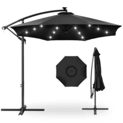 Best Choice Products 10ft Solar LED Offset Hanging Outdoor Market Patio Umbrella W/ Easy Tilt Adjustment 27 Best Choice Products 10ft Solar LED Offset Hanging Outdoor Market Patio Umbrella W/ Easy Tilt Adjustment -Best Choice Products GUEST 70836935 ec3e 4b59 82b4 4828cc0b103c