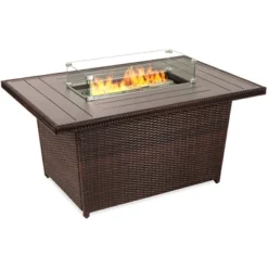 Best Choice Products 52in Wicker Propane Gas Fire Pit Table 50,000 BTU W/ Glass Wind Guard, Tank Holder, Cover 13 Best Choice Products 52in Wicker Propane Gas Fire Pit Table 50,000 BTU W/ Glass Wind Guard, Tank Holder, Cover -Best Choice Products GUEST 7107ca1b 57e7 461f ad8e 5c2416a5d8ec
