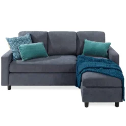Best Choice Products Upholstered Sectional Sofa Couch W/ Chaise Lounge, 3-Seat Design, Ottoman Bench -Best Choice Products GUEST 71ad6d85 85dc 4325 9d85 c6a6837b6bc9