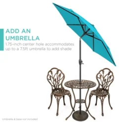 Best Choice Products 3-Piece Cast Aluminum Patio Bistro Furniture Set W/ Antique Finish -Best Choice Products GUEST 7486b063 514f 4e1e 8d9c b066087a3337