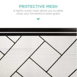 Best Choice Products 44x33in 2-Panel Handcrafted Wrought Iron Geometric Fireplace Screen W/ Magnetic Doors 10 Best Choice Products 44x33in 2-Panel Handcrafted Wrought Iron Geometric Fireplace Screen W/ Magnetic Doors -Best Choice Products GUEST 7602cdcb 5ced 4404 92c8 ca542a9fb347