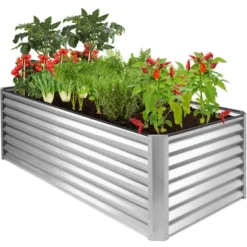 Best Choice Products 6x3x2ft Outdoor Metal Raised Garden Bed, Planter Box For Vegetables, Flowers, Herbs -Best Choice Products GUEST 77f6a8c4 40d4 4da9 a9ba 71ed46971614