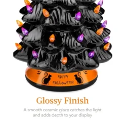Best Choice Products 15in Pre-Lit Ceramic Tabletop Halloween Tree, Holiday Decoration W/ Orange & Purple Bulb Lights 8 Best Choice Products 15in Pre-Lit Ceramic Tabletop Halloween Tree, Holiday Decoration W/ Orange & Purple Bulb Lights -Best Choice Products GUEST 809ac267 e218 4d93 b471 fac68e750918