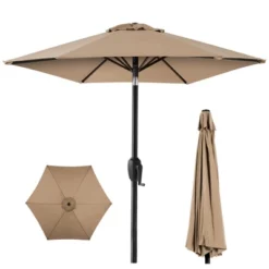 Best Choice Products 7.5ft Heavy-Duty Outdoor Market Patio Umbrella W/ Push Button Tilt, Easy Crank Lift -Best Choice Products GUEST 818aeb0d 3996 443f bc52 9145f8c42630
