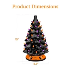 Best Choice Products 15in Pre-Lit Ceramic Tabletop Halloween Tree, Holiday Decoration W/ Orange & Purple Bulb Lights 11 Best Choice Products 15in Pre-Lit Ceramic Tabletop Halloween Tree, Holiday Decoration W/ Orange & Purple Bulb Lights -Best Choice Products GUEST 85c9db0a dc82 460b 9871 24d68b8b2632