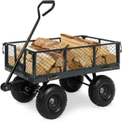 Best Choice Products Heavy-Duty Steel Garden Wagon Lawn Utility Cart W/ 400lb Capacity, Removable Sides, Handle 15 Best Choice Products Heavy-Duty Steel Garden Wagon Lawn Utility Cart W/ 400lb Capacity, Removable Sides, Handle -Best Choice Products GUEST 87a57cbf 010e 4087 b08c a46c5cb1b24f