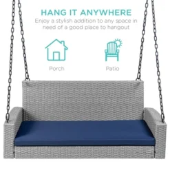 Best Choice Products Woven Wicker Hanging Porch Swing Bench For Patio, Deck W/ Mounting Chains, Seat Cushion 10 Best Choice Products Woven Wicker Hanging Porch Swing Bench For Patio, Deck W/ Mounting Chains, Seat Cushion -Best Choice Products GUEST 88949d2f 5223 41f8 ae9a 4dbc579a8b0c