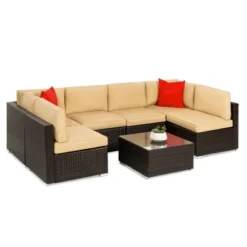 Best Choice Products 7-Piece Modular Outdoor Conversational Furniture Set, Wicker Sectional Sofas W/ Cover 21 Best Choice Products 7-Piece Modular Outdoor Conversational Furniture Set, Wicker Sectional Sofas W/ Cover -Best Choice Products GUEST 8bc627ba 73a7 4744 9f7d 04407f1da2c2