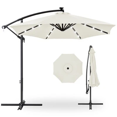 Best Choice Products 10ft Solar LED Offset Hanging Outdoor Market Patio Umbrella W/ Easy Tilt Adjustment 13 Best Choice Products 10ft Solar LED Offset Hanging Outdoor Market Patio Umbrella W/ Easy Tilt Adjustment - Image 13