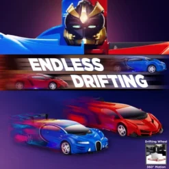 Best Choice Products Set Of 2 1/18 Scale RC Remote Control Transforming Robot Sports Car Toys W/ 1 Button Transformation -Best Choice Products GUEST 9500ae7e a190 4958 8701 2793ee22f1d9