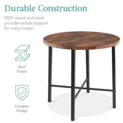 Best Choice Products 5-Piece Modern Round Counter Height Dining Set W/ 4 Chairs, 1.5in Thick Table -Best Choice Products GUEST 98d8d18a 4d42 41c8 86dc 318733753b51