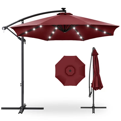Best Choice Products 10ft Solar LED Offset Hanging Outdoor Market Patio Umbrella W/ Easy Tilt Adjustment 10 Best Choice Products 10ft Solar LED Offset Hanging Outdoor Market Patio Umbrella W/ Easy Tilt Adjustment - Image 10