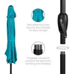 Best Choice Products 7.5ft Heavy-Duty Outdoor Market Patio Umbrella W/ Push Button Tilt, Easy Crank Lift -Best Choice Products GUEST 9efbe543 41d2 4982 a3a2 fd733bf79d31