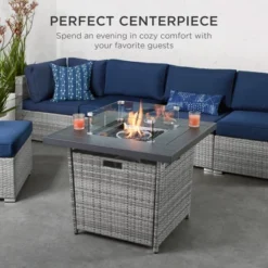 Best Choice Products 32in Fire Pit Table 50,000 BTU Outdoor Wicker Patio W/ Wind Guard, Glass Beads, Cover 12 Best Choice Products 32in Fire Pit Table 50,000 BTU Outdoor Wicker Patio W/ Wind Guard, Glass Beads, Cover -Best Choice Products GUEST a2daaebc f823 480b 9712 2335d2eaa7a1