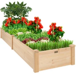 Best Choice Products 8x2ft Outdoor Wooden Raised Garden Bed Planter For Grass, Lawn, Yard -Best Choice Products GUEST a32d48f6 541e 4a6c 90db 6a9b97973fa6