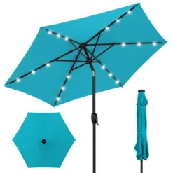 Best Choice Products 7.5ft Outdoor Solar Patio Umbrella For Deck, Pool W/ Tilt, Crank, LED Lights -Best Choice Products GUEST a6879251 cc5a 4a8d a624 1162bd1f6230