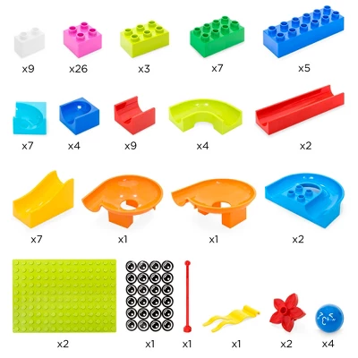 Best Choice Products 97-Piece Marble Maze Run Racetrack Puzzle Construction Game Set STEM Toy W/ 4 Balls 4 Best Choice Products 97-Piece Marble Maze Run Racetrack Puzzle Construction Game Set STEM Toy W/ 4 Balls - Image 4
