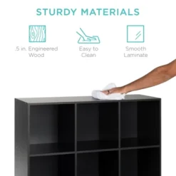 Best Choice Products 9-Cube Bookshelf, Display Storage Compartment Organizer W/ 3 Removable Back Panels -Best Choice Products GUEST ae91450c 6003 42f7 a4ad c3584a6a7eb9