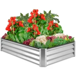 Best Choice Products 6x3x1ft Outdoor Metal Raised Garden Bed For Vegetables, Flowers, Herbs, Plants 17 Best Choice Products 6x3x1ft Outdoor Metal Raised Garden Bed For Vegetables, Flowers, Herbs, Plants -Best Choice Products GUEST b167369a 2787 48a7 b89d 65b9649391b3