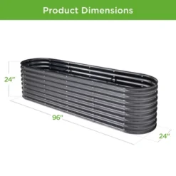 Best Choice Products 8x2x2ft Metal Raised Garden Bed, Oval Outdoor Planter Box W/ 4 Support Bars -Best Choice Products GUEST b2d993da eb39 4e3f bd9e 4ab8c4ef571d