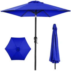 Best Choice Products 10ft Outdoor Steel Market Patio Umbrella W/ Crank, Tilt Push Button, 6 Ribs -Best Choice Products GUEST b41354e8 3d73 45cc a8c2 bce9064adb26