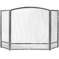 Best Choice Products 54.25x30.25in 3-Panel Steel Mesh Fireplace Screen, Spark Guard W/ Rustic Worn Finish -Best Choice Products GUEST b6a6205f 7ddc 4927 b887 65793b583df9