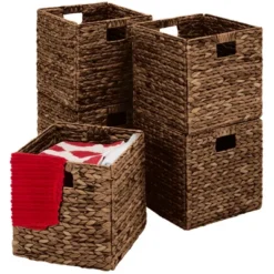 Best Choice Products 12x12in Hyacinth Baskets, Set Of 5 Multipurpose Collapsible Organizers W/ Inserts 18 Best Choice Products 12x12in Hyacinth Baskets, Set Of 5 Multipurpose Collapsible Organizers W/ Inserts -Best Choice Products GUEST b7bcbcf7 2756 40d7 aa3b 7b5b9cdd1a47