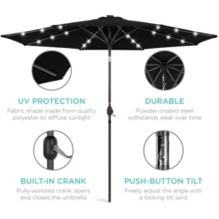Best Choice Products 10ft Solar LED Lighted Patio Umbrella W/ Tilt Adjustment, UV-Resistant Fabric -Best Choice Products GUEST b9f1b823 cd64 4c12 a621 425c9ec5c2ef