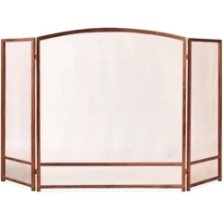 Best Choice Products 54.25x30.25in 3-Panel Steel Mesh Fireplace Screen, Spark Guard W/ Rustic Worn Finish -Best Choice Products GUEST bae78c90 b940 4c10 8c2a 7afffdaae2b3