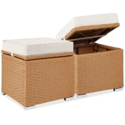 Best Choice Products Set Of 2 Wicker Ottomans, Multipurpose Furniture W/ Removable Cushions, Steel Frame 23 Best Choice Products Set Of 2 Wicker Ottomans, Multipurpose Furniture W/ Removable Cushions, Steel Frame -Best Choice Products GUEST bc47db48 835a 462e 8986 ad2f0061ccff