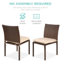 Best Choice Products Set Of 4 Stackable Outdoor Patio Wicker Chairs W/ Cushions, UV-Resistant Finish 10 Best Choice Products Set Of 4 Stackable Outdoor Patio Wicker Chairs W/ Cushions, UV-Resistant Finish -Best Choice Products GUEST c2a3e738 0739 4df7 b229 a45e098daf61
