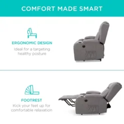 Best Choice Products Electric Power Lift Linen Recliner Massage Chair Furniture W/ USB Port, Heat, Cupholders -Best Choice Products GUEST c3706a48 ec76 4e40 8e23 acf883fa905c