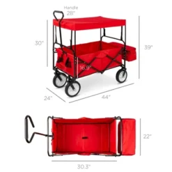 Best Choice Products Folding Utility Cargo Wagon Cart W/ Removable Canopy, Cup Holders 13 Best Choice Products Folding Utility Cargo Wagon Cart W/ Removable Canopy, Cup Holders -Best Choice Products GUEST c4639e51 9c88 40c3 bab9 311904c90dee