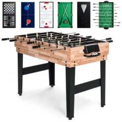 Best Choice Products 2x4ft 10-in-1 Combo Game Table Set W/ Hockey, Foosball, Pool, Shuffleboard, Ping Pong -Best Choice Products GUEST ca1f3a16 1dc7 4a82 8910 29957b59635e