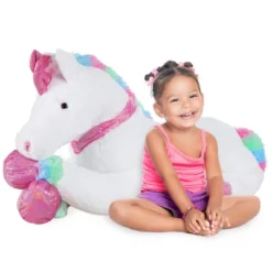 Best Choice Products 52in Kids Extra Large Plush Unicorn, Life-Size Stuffed Animal Toy W/ Rainbow Details -Best Choice Products GUEST cd72eabc 8b19 434b b781 b6a814a1c9c2