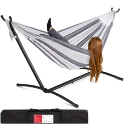Best Choice Products 2-Person Brazilian-Style Cotton Double Hammock With Stand Set W/ Carrying Bag -Best Choice Products GUEST d0687cb7 9237 4837 8d91 2ce53a0aba6f