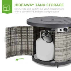 Best Choice Products 32in Round Fire Pit Table, 50,000 BTU Outdoor Wicker Patio Firepit W/ Cover, Tank Holder -Best Choice Products GUEST d23797b1 9c52 4a9d 8a11 b5d6833953e9