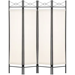 Best Choice Products 6ft 4-Panel Folding Privacy Screen Room Divider Decoration Accent W/ Steel Frame -Best Choice Products GUEST d26b34f4 7aaf 4ed9 9ddf 2d4ca9310af3