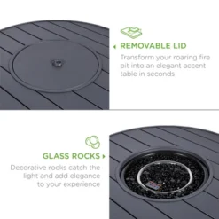 Best Choice Products 32in Round Fire Pit Table, 50,000 BTU Outdoor Wicker Patio Firepit W/ Cover, Tank Holder -Best Choice Products GUEST d7f116c0 0238 4198 af2d 3739f5780c06