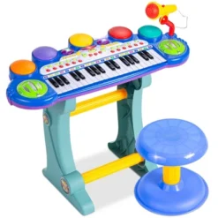 Best Choice Products 37-Key Kids Electronic Piano Keyboard W/ Multiple Sounds, Lights Microphone, Stool -Best Choice Products GUEST da52c694 67a0 457e af2d cddd9563afdd