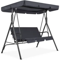 Best Choice Products 2-Person Outdoor Large Convertible Canopy Swing Glider Lounge Chair W/ Removable Cushions -Best Choice Products GUEST dad4e16d 983c 481c b869 77b050ada3e8