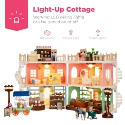 Best Choice Products Deluxe Cottage Dollhouse Mansion Pretend Toy Playset W/ 225 Accessories And Tiny Critters For Kids -Best Choice Products GUEST db9f619a 9309 4a1a 9784 9d056d7e05f3