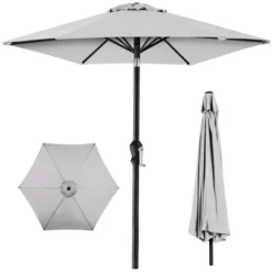 Best Choice Products 10ft Outdoor Steel Market Patio Umbrella W/ Crank, Tilt Push Button, 6 Ribs -Best Choice Products GUEST dd3599b7 5806 4c86 86eb 930c509aacf9