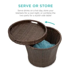 Best Choice Products 5-Piece Outdoor Wicker Patio Bistro Furniture Set W/ Storage Table, No Assembly 11 Best Choice Products 5-Piece Outdoor Wicker Patio Bistro Furniture Set W/ Storage Table, No Assembly -Best Choice Products GUEST deaa9fa1 cf8d 40e3 a8e3 983655fdf295