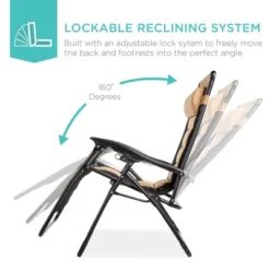 Best Choice Products Oversized Padded Zero Gravity Chair, Folding Outdoor Patio Recliner W/ Headrest, Side Tray 18 Best Choice Products Oversized Padded Zero Gravity Chair, Folding Outdoor Patio Recliner W/ Headrest, Side Tray -Best Choice Products GUEST df8f50ae b7a2 4230 a81d b233666baa91