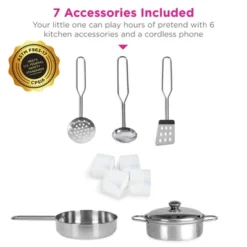 Best Choice Products Pretend Play Kitchen Wooden Toy Set For Kids W/ Telephone, Utensils, Oven, Microwave -Best Choice Products GUEST e1c63253 2d4a 495a a3c3 906940d4afeb