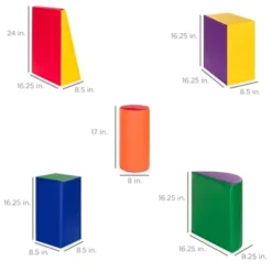 Best Choice Products 5-Piece Kids Climb & Crawl Soft Foam Block Playset Structures For Child Development -Best Choice Products GUEST e3ea73f1 52a0 4300 8ae1 a124410afa72