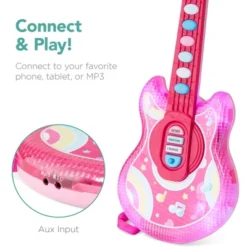 Best Choice Products 19in Kids Flash Guitar, Pretend Play Musical Instrument Toy For Toddlers W/ Mic, Stand - Pink -Best Choice Products GUEST e3ff5d99 86cc 482c 94c6 4a25a5a4f735