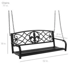 Best Choice Products 2-Person Metal Outdoor Porch Swing, Hanging Patio Bench W/ Weather-Resistant Steel -Best Choice Products GUEST e43565cc bf77 4c57 9747 7b3af2271171